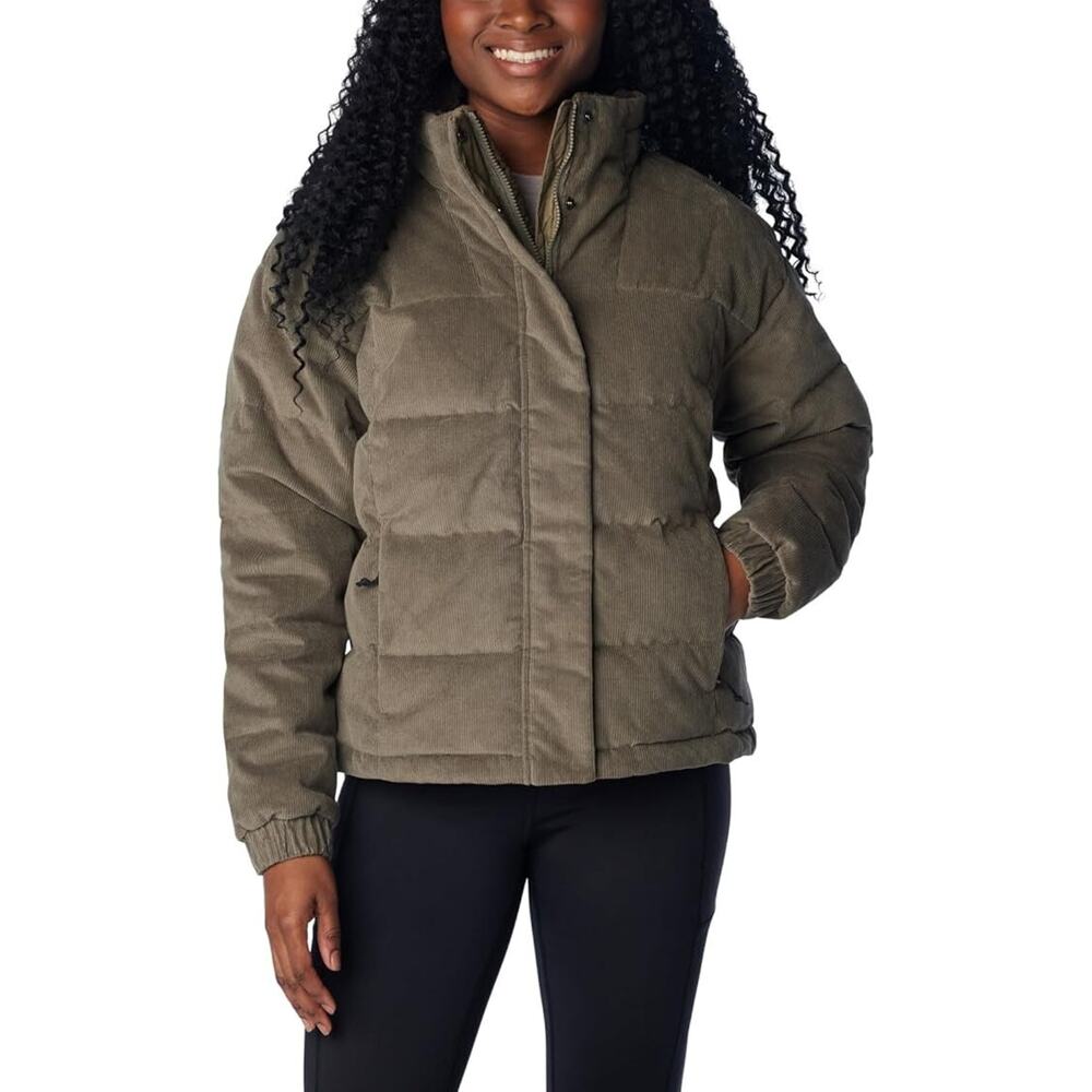 NEW Columbia Corduroy Jacket Women's XL Green Ruby Falls Novelty Full NWOT $240